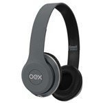 Ficha técnica e caractérísticas do produto Fone de Ouvido Style Headphone Cinza - Newex