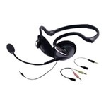 Ficha técnica e caractérísticas do produto Fone de Ouvido Tipo Neckband com Microfone, Adaptador e Conector para Computador - Ge - 95432 - Preto