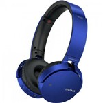Fone de Ouvido Wireless Bluetooth com Microfone Mdr-xb650bt Azul Sony