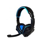 Ficha técnica e caractérísticas do produto Fone Gamer Headset Microfone Pc Ps3 Ps4 Kp-357 Azul Knup