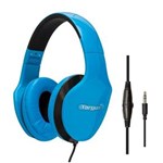 Ficha técnica e caractérísticas do produto Fone Headphone Dobrável Controle Volume Azul TA-40HP