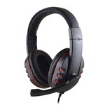 Fone Headset com Microfone para Ps4/Ps3/Pc/Xbox 360 Red