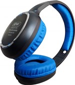 Ficha técnica e caractérísticas do produto Fone Ouvido Bluetooth Mp3 Sem Fio Cartão Micro Sd Fm Headphone Azul