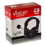 Ficha técnica e caractérísticas do produto Fone Ouvido Headset C3tech Notebook Pc Skype Microfone e Gamer