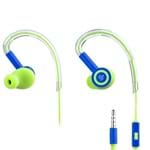 Ficha técnica e caractérísticas do produto Fone Ouvido Silicone Earhook Pulse Azul Verde Ph223