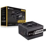 Ficha técnica e caractérísticas do produto Fonte ATX 550W CX550M Semi-Modular 80Plus Bronze CP-9020102-WW Corsair