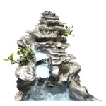 Ficha técnica e caractérísticas do produto Fonte Agua Cascata Decorativa Laguinho Tipo Pedra Cinza.