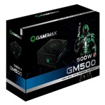 Ficha técnica e caractérísticas do produto Fonte Alimentação Gamer ATX Gamemax 500W Real GM500 80 Plus Bronze