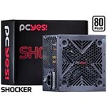 Ficha técnica e caractérísticas do produto Fonte Atx 400W Real Shocker Series 80 Plus White - PCYES