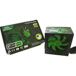 Ficha técnica e caractérísticas do produto Fonte ATX 600W Real 12" TOB Gamer Dragon Green