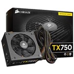 Ficha técnica e caractérísticas do produto Fonte Atx 750W Real 80 Plus Bronze Tx750 Corsair