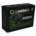 Ficha técnica e caractérísticas do produto Fonte ATX Gamemax 800W Real 80Plus/Pfc/ Bivol Auto Gm800