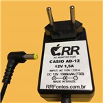 Ficha técnica e caractérísticas do produto Fonte Carregador 12V para Teclado Casio Px-700 Px-720 Wk-1200 Wk-1250 Wk-1300