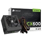 Ficha técnica e caractérísticas do produto Fonte Corsair Cx600 Atx 600w Real 12v V2.3 80 Plus Bronze