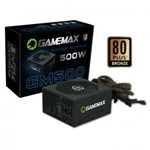 Ficha técnica e caractérísticas do produto Fonte de Alimentação Gamemax 500W Box 80 Plus com PFC