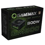 Ficha técnica e caractérísticas do produto Fonte Gamemax 800W Real Gm-800 Atx 80 Plus Bronze
