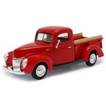 Ficha técnica e caractérísticas do produto Ford Pick Up 1940 1:24 Motormax Vermelho