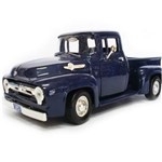 Ficha técnica e caractérísticas do produto Ford Pickup 1956 Azul Marinho 1:24 Motor Max