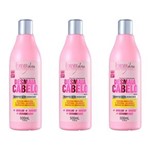 Ficha técnica e caractérísticas do produto Forever Liss Desmaia Cabelo Shampoo 500ml - Kit com 03