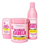 Ficha técnica e caractérísticas do produto Forever Liss Desmaia Cabelo Shampoo + Leavein + Máscara 950g