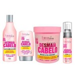 Forever Liss Kit Desmaia Cabelo Shampoo 500ml, Máscara 950g, Leave-in 150g e Sérum 60ml