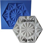 Ficha técnica e caractérísticas do produto Forma de Gesso 3d Plastico com Manta de Borracha Fdg-070