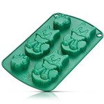 Ficha técnica e caractérísticas do produto Forma de Silicone Decorada Gatinho Verde - La Cuisine