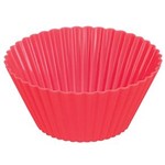 Ficha técnica e caractérísticas do produto Forma de Silicone Bolo Cupcake Pudim Petit Gateau 2 Unidades - Vermelho