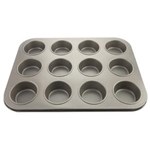 Ficha técnica e caractérísticas do produto Forma para 12 Cupcakes Lumiere - Mimo Style - Cinza