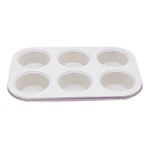 Ficha técnica e caractérísticas do produto Forma Para 6 Cupcakes Com Revestimento Cerâmico Mimo Style