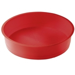 Ficha técnica e caractérísticas do produto Forma Para Bolo De Silicone Redonda 20cm Vermelha