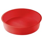 Ficha técnica e caractérísticas do produto Forma para Bolo Redondo 25 cm em Silicone Vermelho Mimo Style