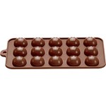 Ficha técnica e caractérísticas do produto Forma para Chocolate Bombom Redondo em Silicone - Mart