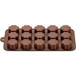 Ficha técnica e caractérísticas do produto Forma para Chocolate Bombom Trevo em Silicone - Mart