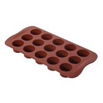 Ficha técnica e caractérísticas do produto Forma para Chocolate Easychoc Praline Silikomart Silicone Marrom