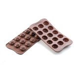 Ficha técnica e caractérísticas do produto Forma Rose para Chocolate de Silicone Marron Silikomart