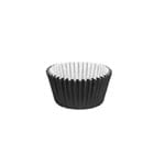Ficha técnica e caractérísticas do produto Forminha Cupcake Impermeavel - Preto - Pacote 45 Unidades