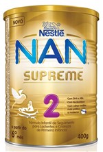 Ficha técnica e caractérísticas do produto Fórmula Infantil NAN Supreme 2 Lata 400g - Nestlé