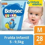 Ficha técnica e caractérísticas do produto Fralda Babysec Galinha Pintadinha Ultrasec Jumbo M 28 unidades