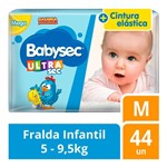 Ficha técnica e caractérísticas do produto Fralda Babysec Galinha Pintadinha Ultrasec Mega M - 44 Unidades