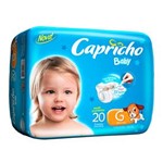 Ficha técnica e caractérísticas do produto Fralda Capricho Baby Prática G - 20 Unidades