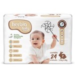 Ficha técnica e caractérísticas do produto Fralda Descartável Ecológica Herbia Baby P com 24 Unidades - Herbia