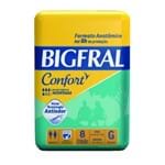 Ficha técnica e caractérísticas do produto Fralda Geriátrica Bigfral Confort Tamanho G 8 Unidades