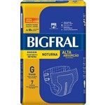 Ficha técnica e caractérísticas do produto Fralda Geriátrica Bigfral Noturna G 7 Unidades - Hypermarcas