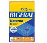 Ficha técnica e caractérísticas do produto Fralda Geriátrica Bigfral Noturna G com - 7 Unidades
