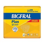 Ficha técnica e caractérísticas do produto Fralda Geriatrica Bigfral Plus G 16 Unidades - Cosmed