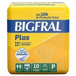Ficha técnica e caractérísticas do produto Fralda Geriátrica Bigfral Plus P 10 Unidades - Hypermarcas