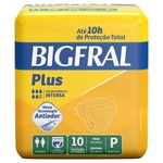 Ficha técnica e caractérísticas do produto Fralda Geriátrica Bigfral Plus P 10 unidades