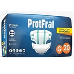 Ficha técnica e caractérísticas do produto Fralda Geriatrica Protfral Premium G C/20