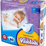 Ficha técnica e caractérísticas do produto Fralda Infantil Vitalidade Baby G / 80 - Kairós